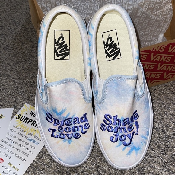 Love & Joy Tie Dye limited edition Vans - Picture 2 of 4